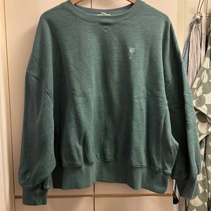 Women’s Billabong x The Salty Blond teal crewneck sweatshirt size L